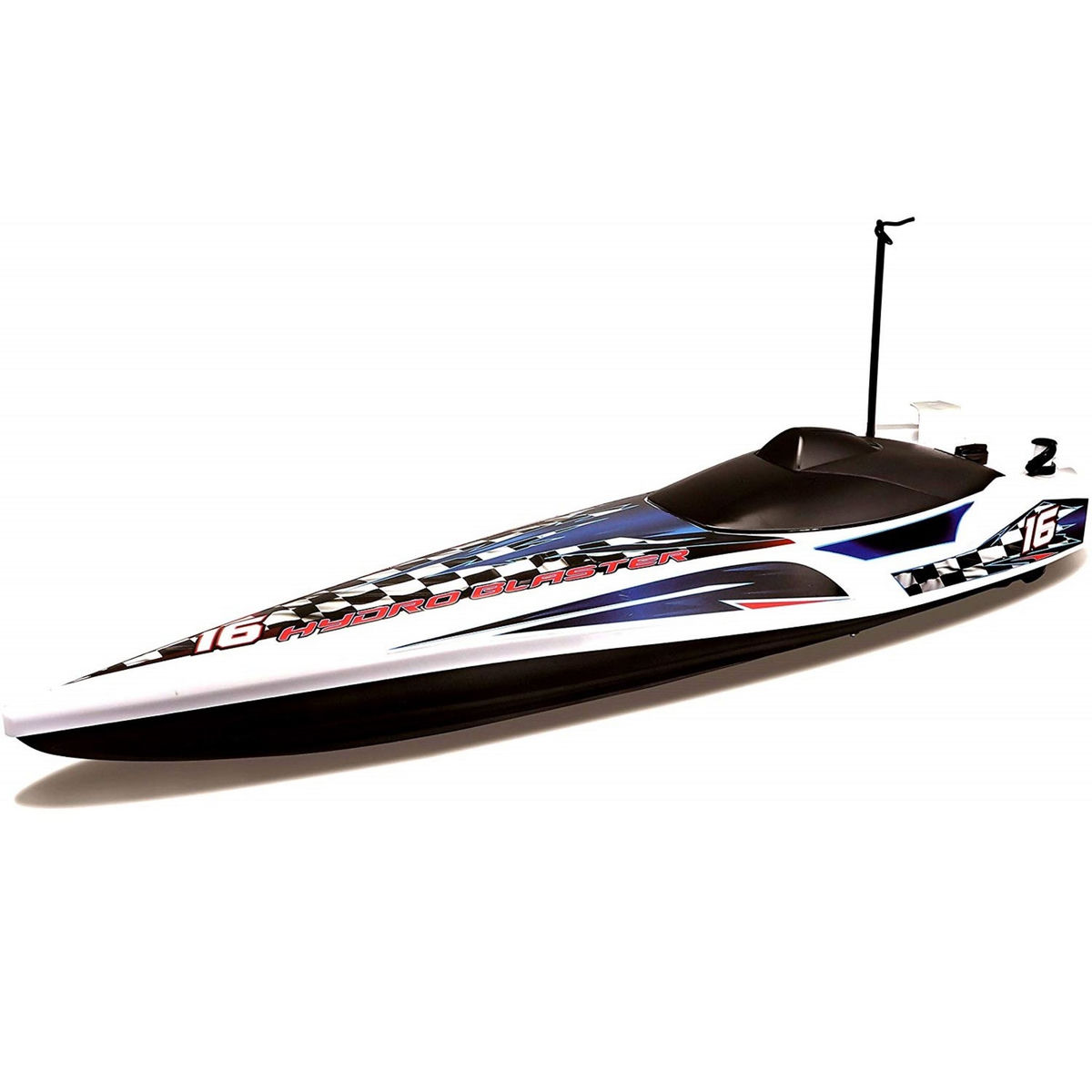 BURAGO Maisto Tech - Bateau radiocommandé Hydro Blaster blanc et bleu