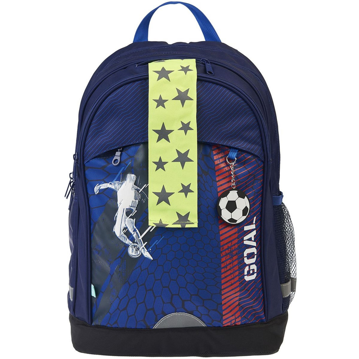 AUCHAN Sac à dos 2 compartiments 43 cm bleu Player