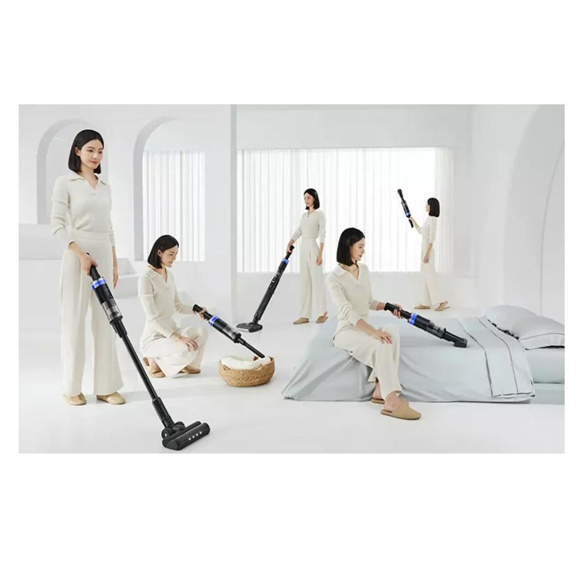 e.ziclean Aspirateur balai sans fil multifonction 21.6v noir - CYCLOWASH12