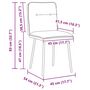 Voir la diapositive 6 : VIDAXL Chaises a manger lot de 2 Vert clair Velours
