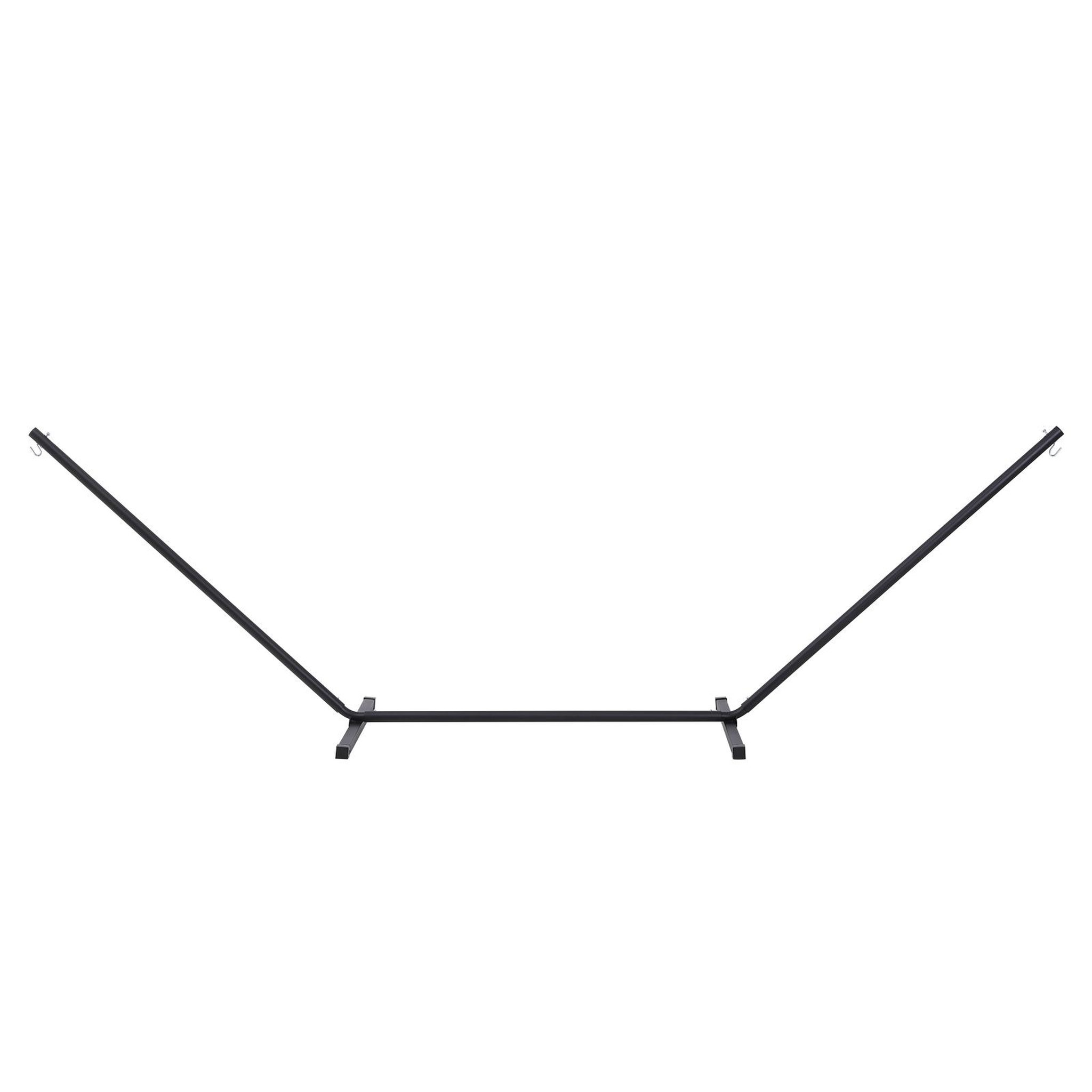 Voir la diapositive 4 : OUTSUNNY Support pied de hamac structure robuste métal époxy noir dim. 3,60L x 0,92l x 1,15H m
