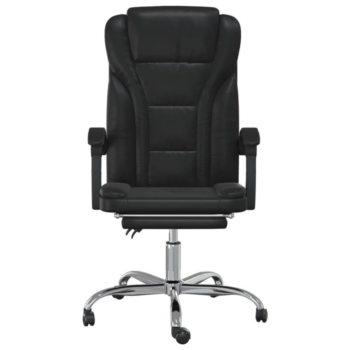 VIDAXL Fauteuil inclinable de bureau Noir Similicuir