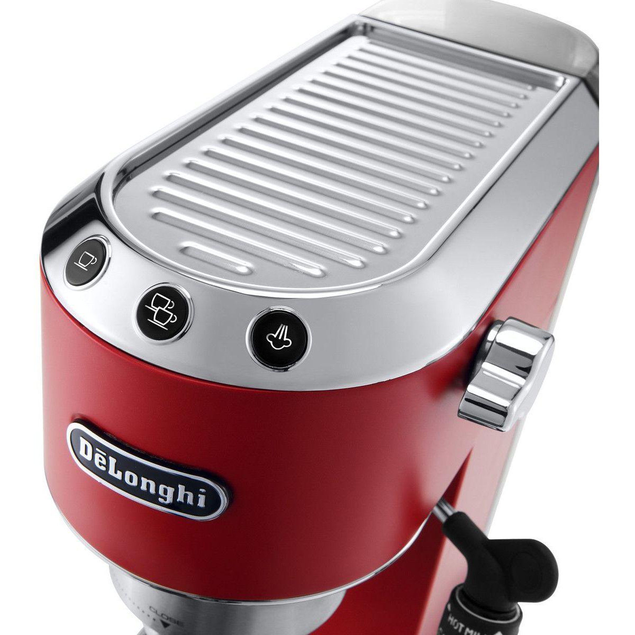 Voir la diapositive 5 : DELONGHI Machine à expresso ec695.r dedica rouge