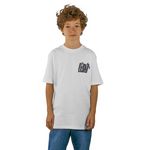 CAPSLAB T-shirt enfant relax fit avec print devant et dos Monkey Business. Coloris disponibles : Blanc