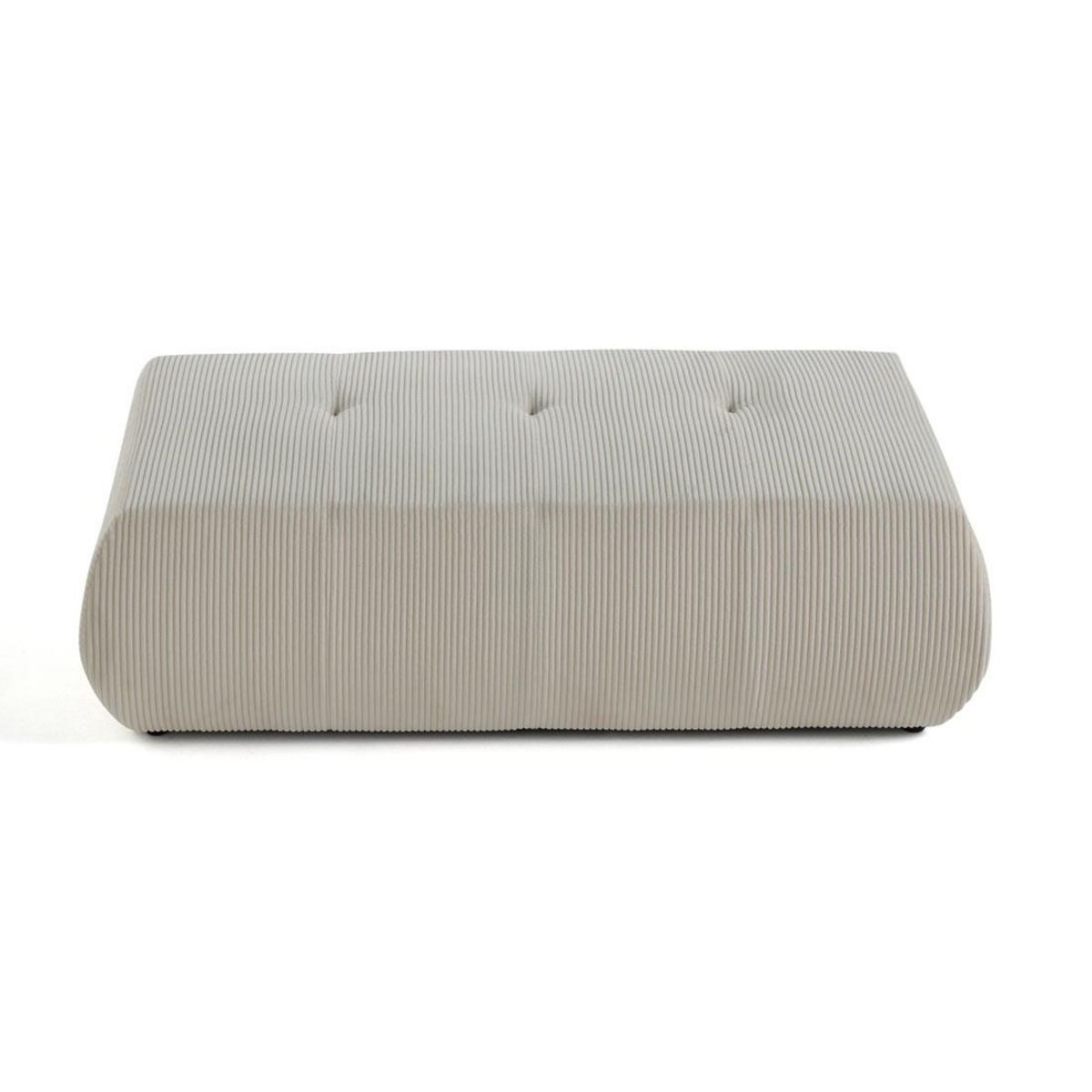 LISA DESIGN Onyx - pouf d'appoint - en velours côtelé
