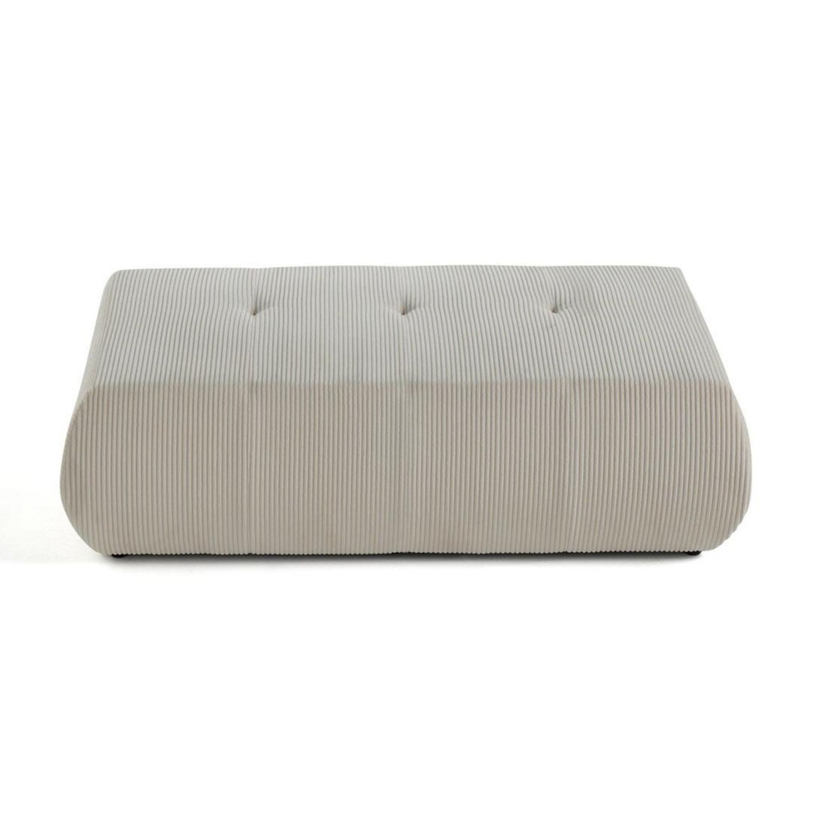 LISA DESIGN Onyx - pouf d'appoint - en velours côtelé