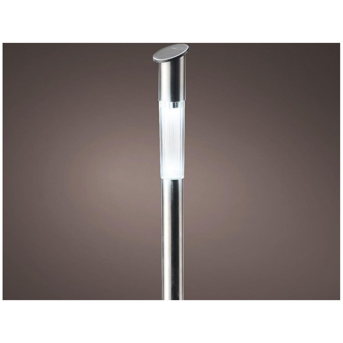 JARDIDECO Lampe solaire Led 70 cm Blanc froid