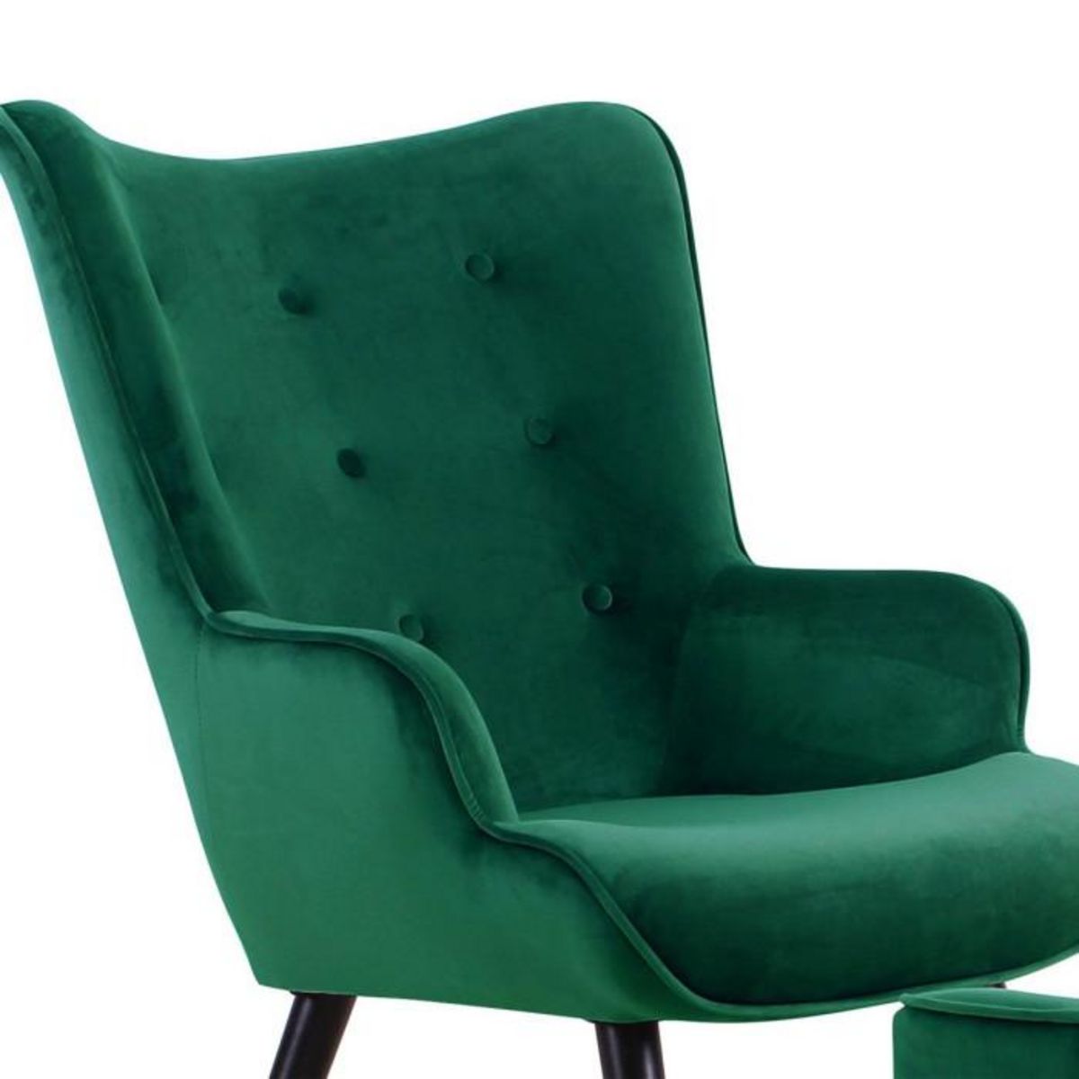Paris Prix Fauteuil & Pouf Scandinave  Nomi  100cm Vert