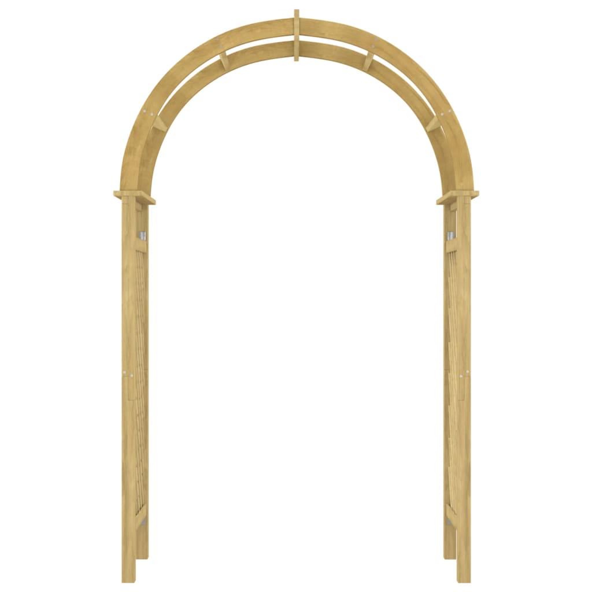 Voir la diapositive 3 : VIDAXL Arche avec treillis 141x97x243 cm Bois de pin massif impregne
