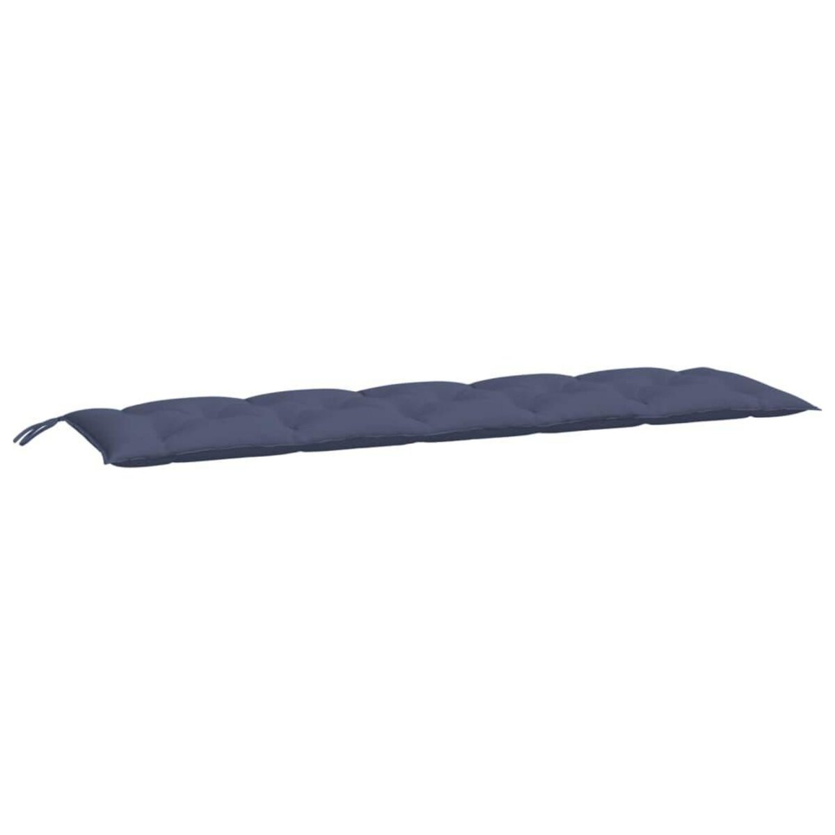 VIDAXL Coussins de banc de jardin lot de 2 bleu marine 180x50x7 cm