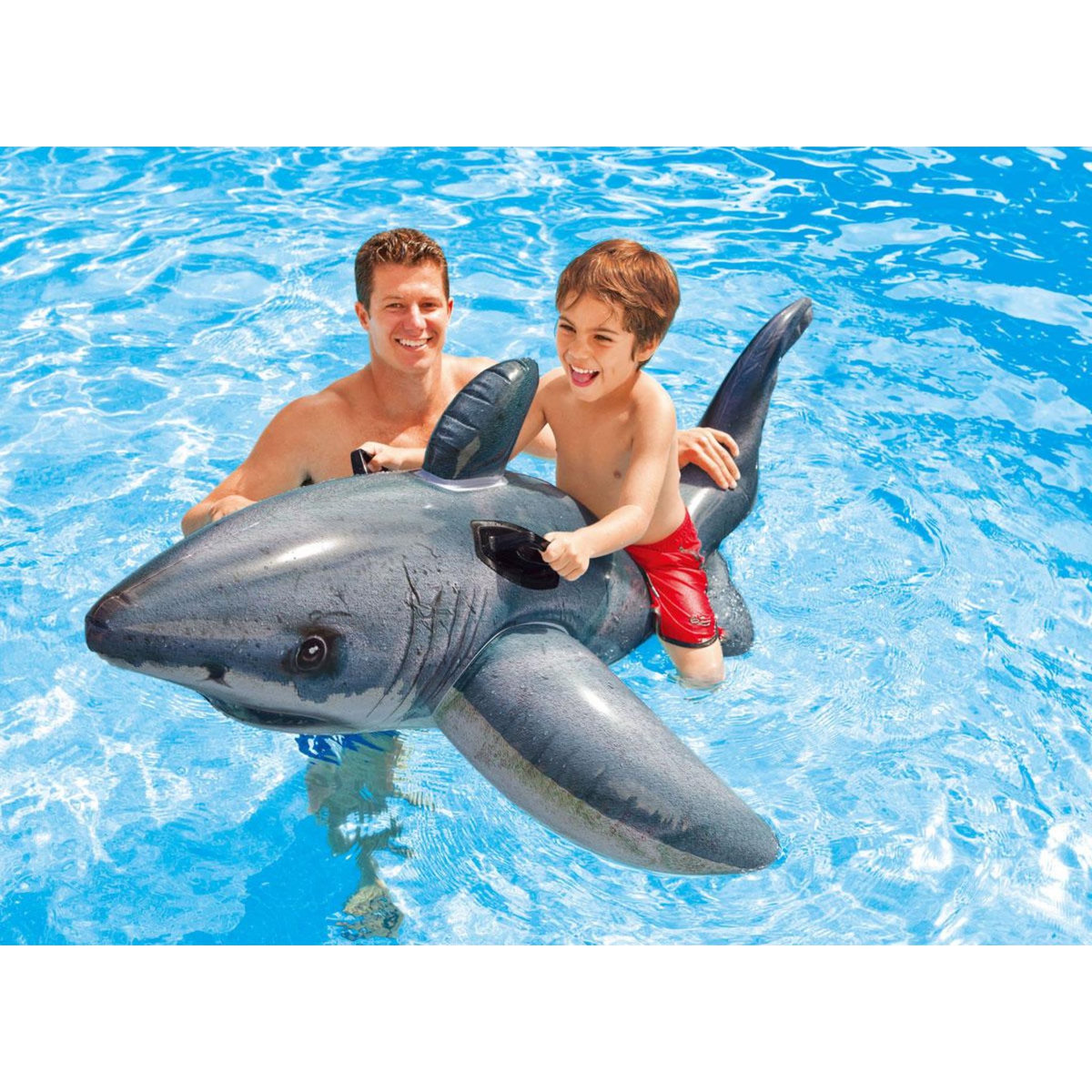 INTEX Requin blanc gonflable à chevaucher - Intex
