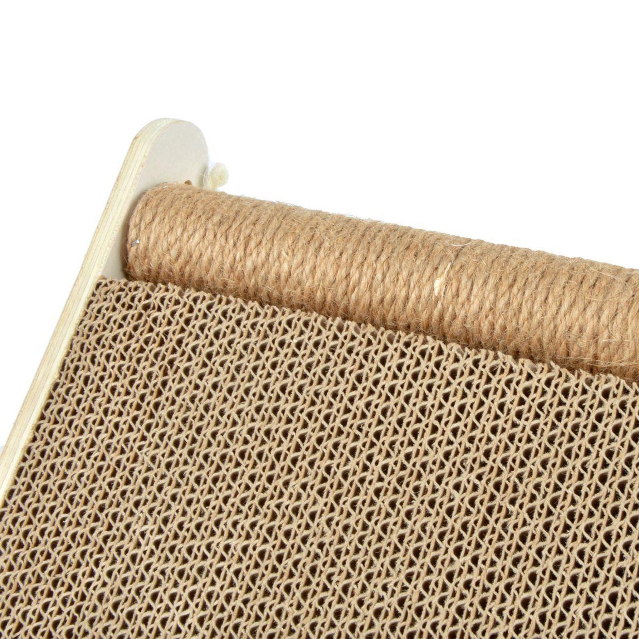 Voir la diapositive 3 : LOVE STORY Griffoir Pour Chat Incliné  Boules  34cm Naturel