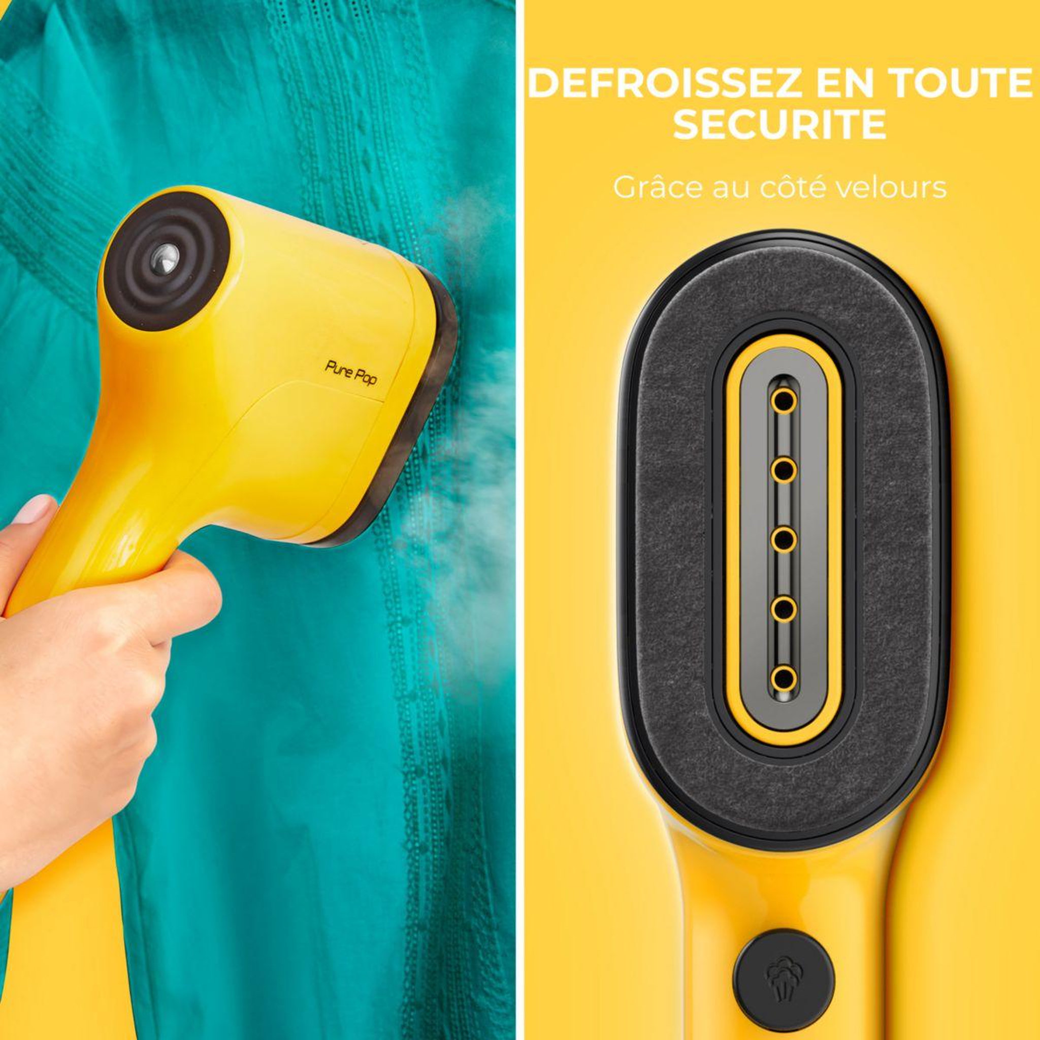 Voir la diapositive 5 : CALOR Défroisseur vapeur DT2026C0 Pure Pop Jaune
