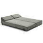 Voir la diapositive 6 : BEST MOBILIER Brescia - banquette 3 places convertible en tissu velours relief