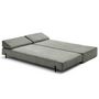 Voir la diapositive 6 : BEST MOBILIER Brescia - banquette 3 places convertible en tissu velours relief