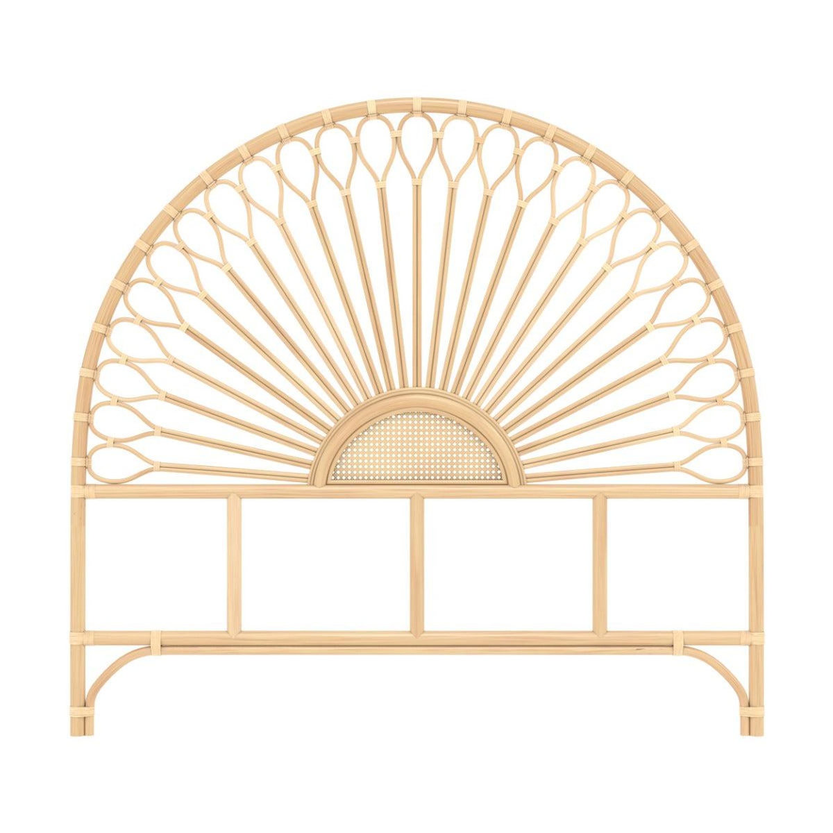 Rendez vous déco Tête de lit en rotin naturel 140 cm - Alan