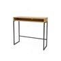 Voir la diapositive 2 : Paris Prix Bureau Design  Frame  100cm Chêne & Noir