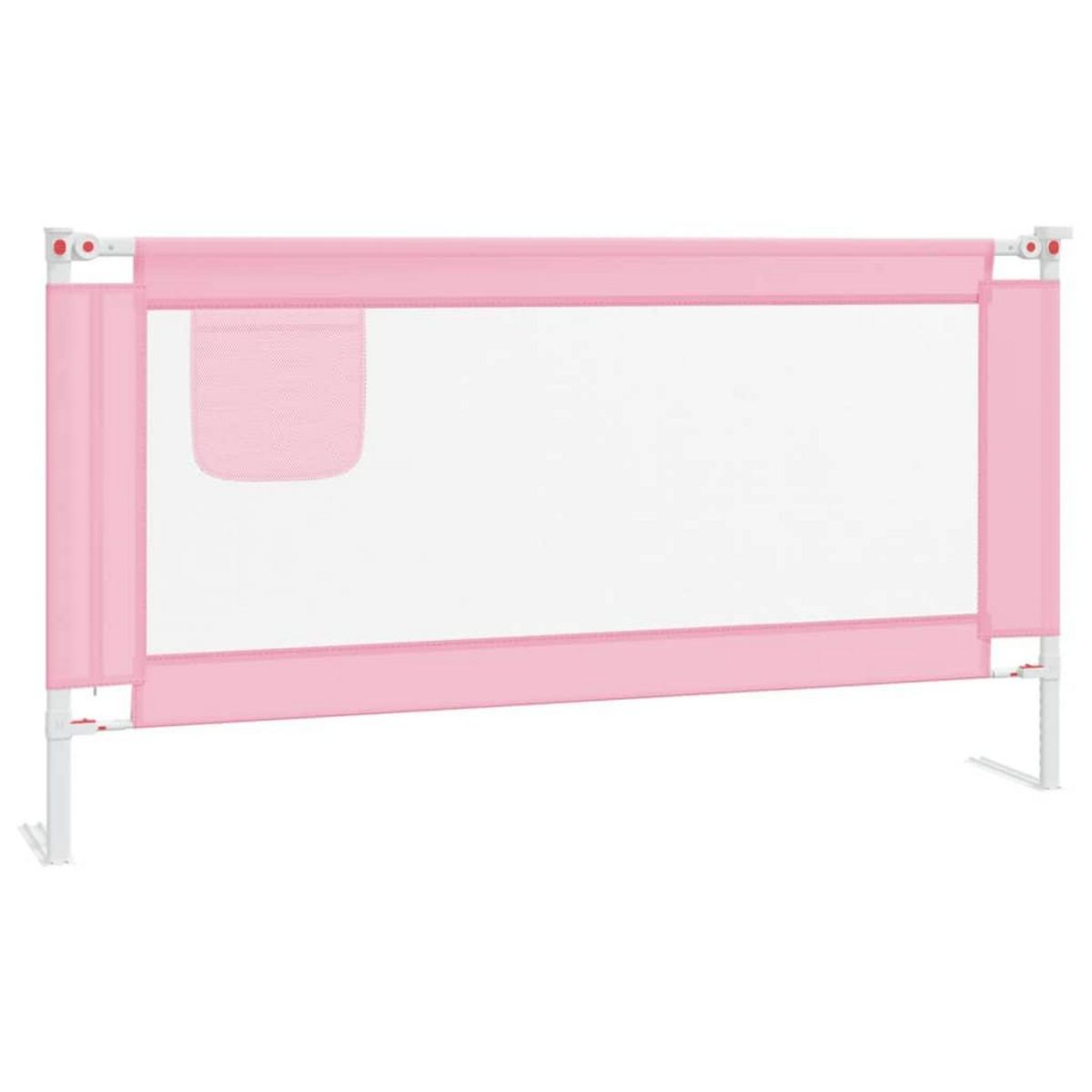 VIDAXL Barriere de securite de lit d'enfant Rose 160x25 cm Tissu