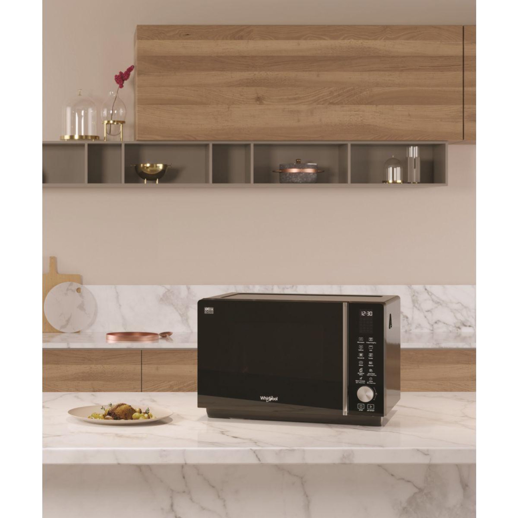Voir la diapositive 5 : Whirlpool Micro ondes combiné MWF259B