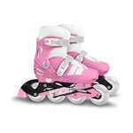 STAMP Patins en ligne ajustable - STAMP - SKIDS CONTROL - Taille 30-33 - Rose