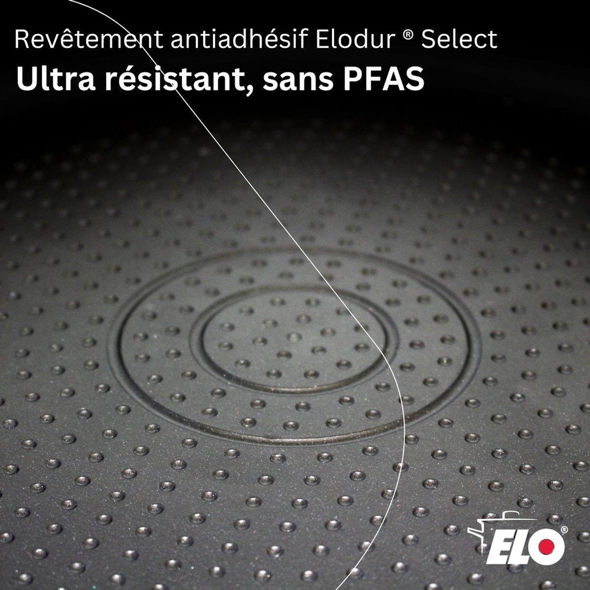 ELO Poêle 28 cm antiadhésive sans PFAS Elo Smart Wave