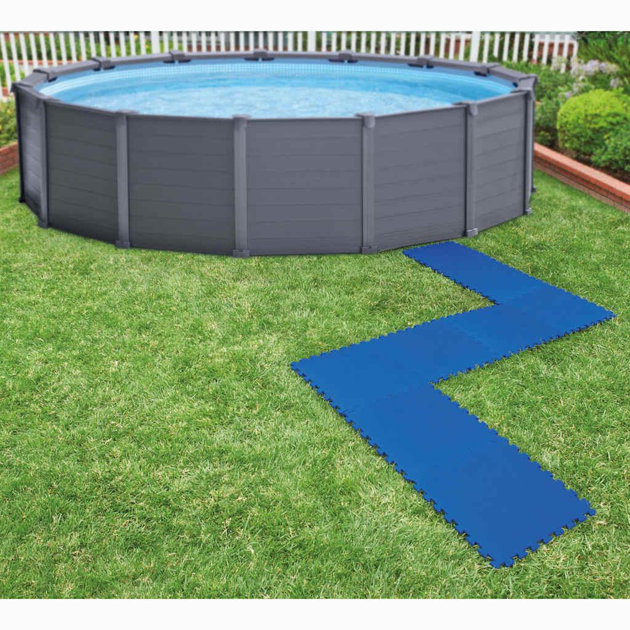 Voir la diapositive 1 : INTEX Intex Baches de sol de piscine 8 pcs 50 x 50 cm Bleu