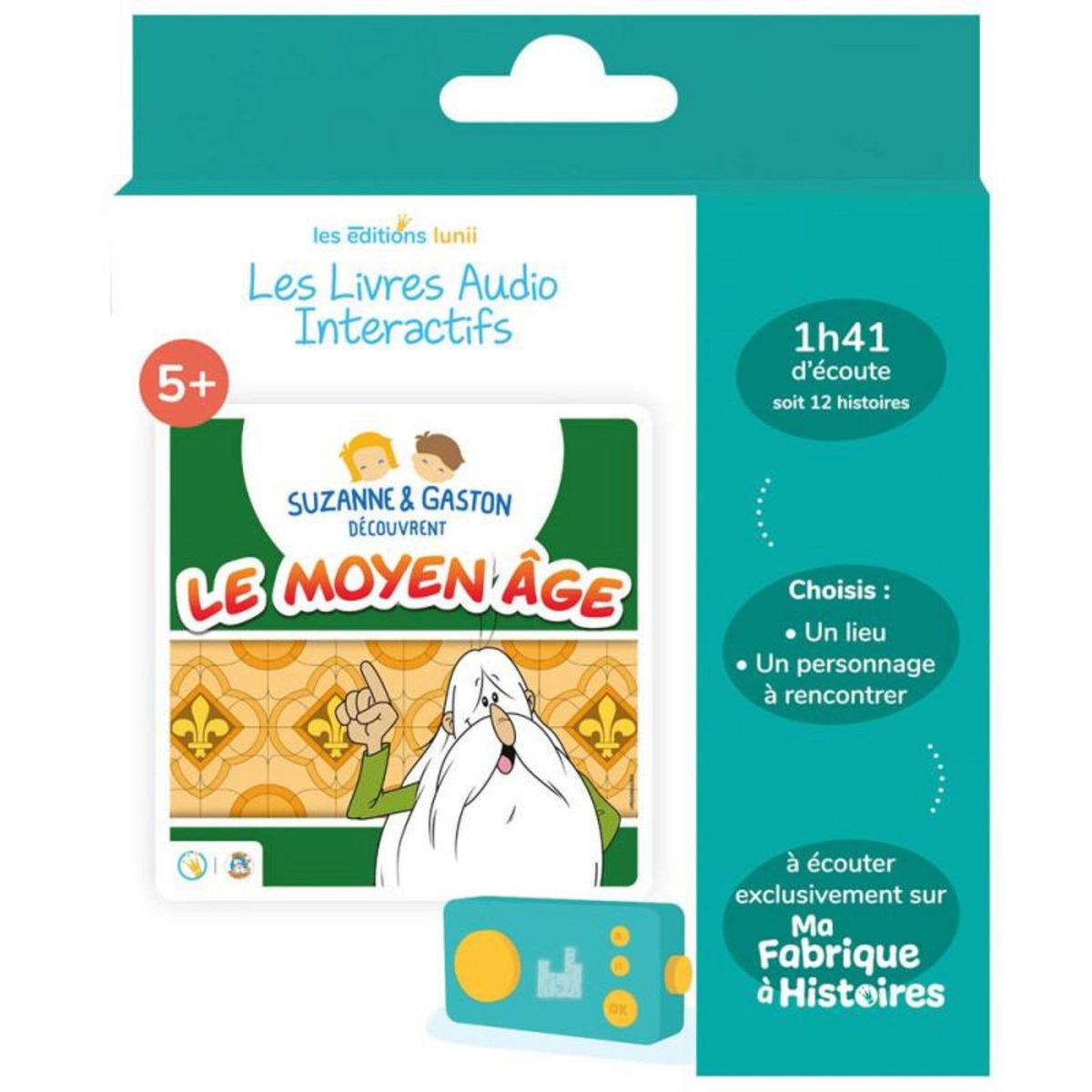 Lunii Jeu éducatif Lunii Suzanne et Gaston découvrent le Moyen Âge