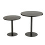 Voir la diapositive 2 : Paris Prix Lot de 2 Tables d'Appoint en Métal  Ice  50cm Noir