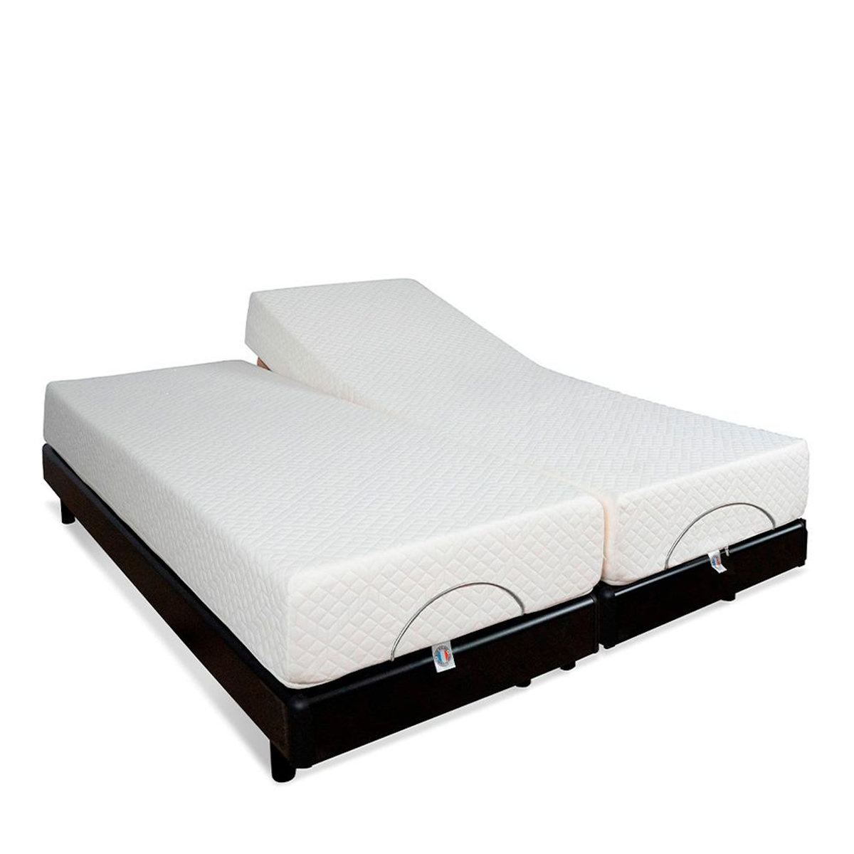 BELLECOUR BELLECOUR LITERIE | Ensemble Duo BODYSOFT | Sommiers électriques + Matelas Mémoire de forme