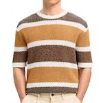 Selected Pull /Blanc Homme Selected 16097853. Coloris disponibles : Marron