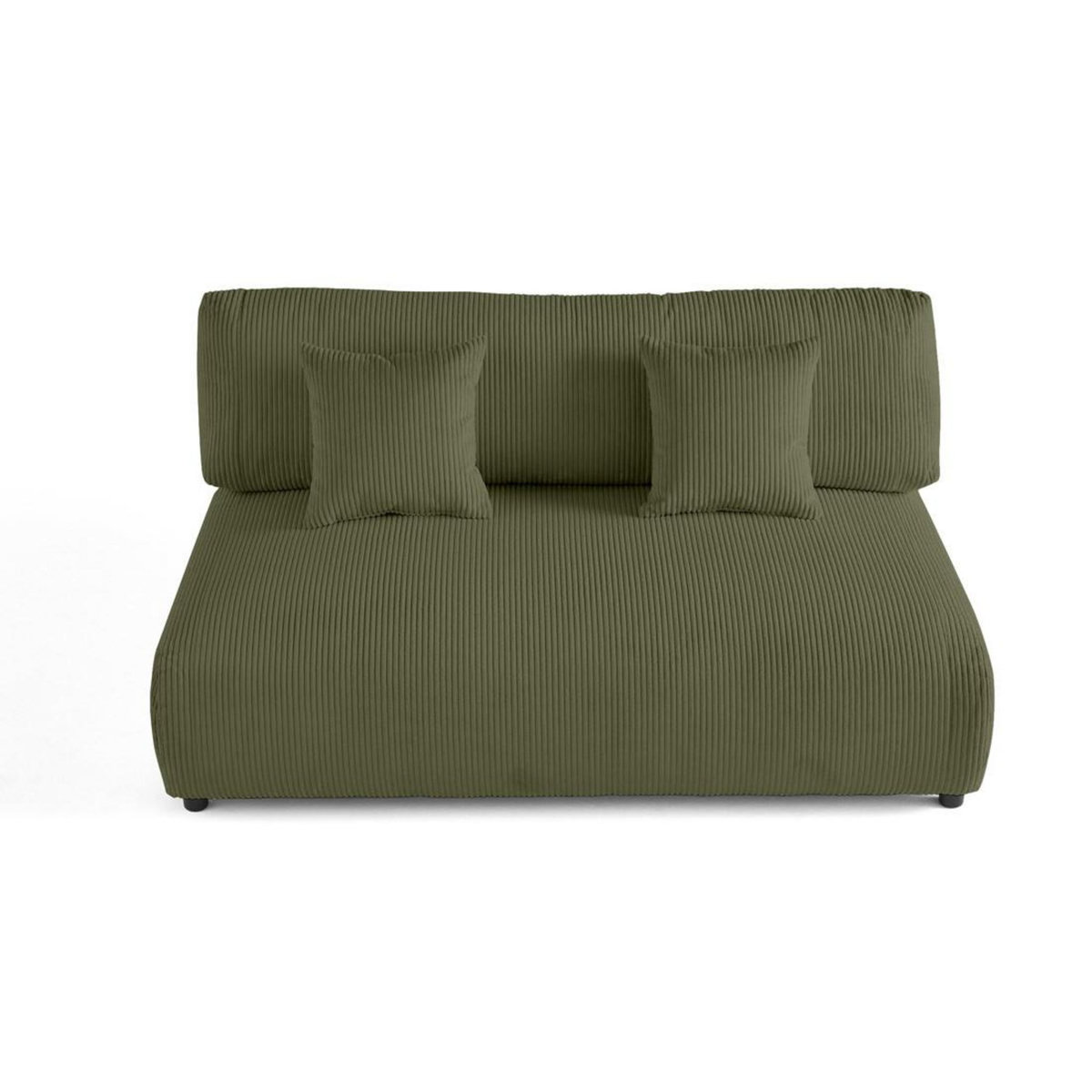 LISA DESIGN Garance - module d'assise 3 places - en velours côtelé