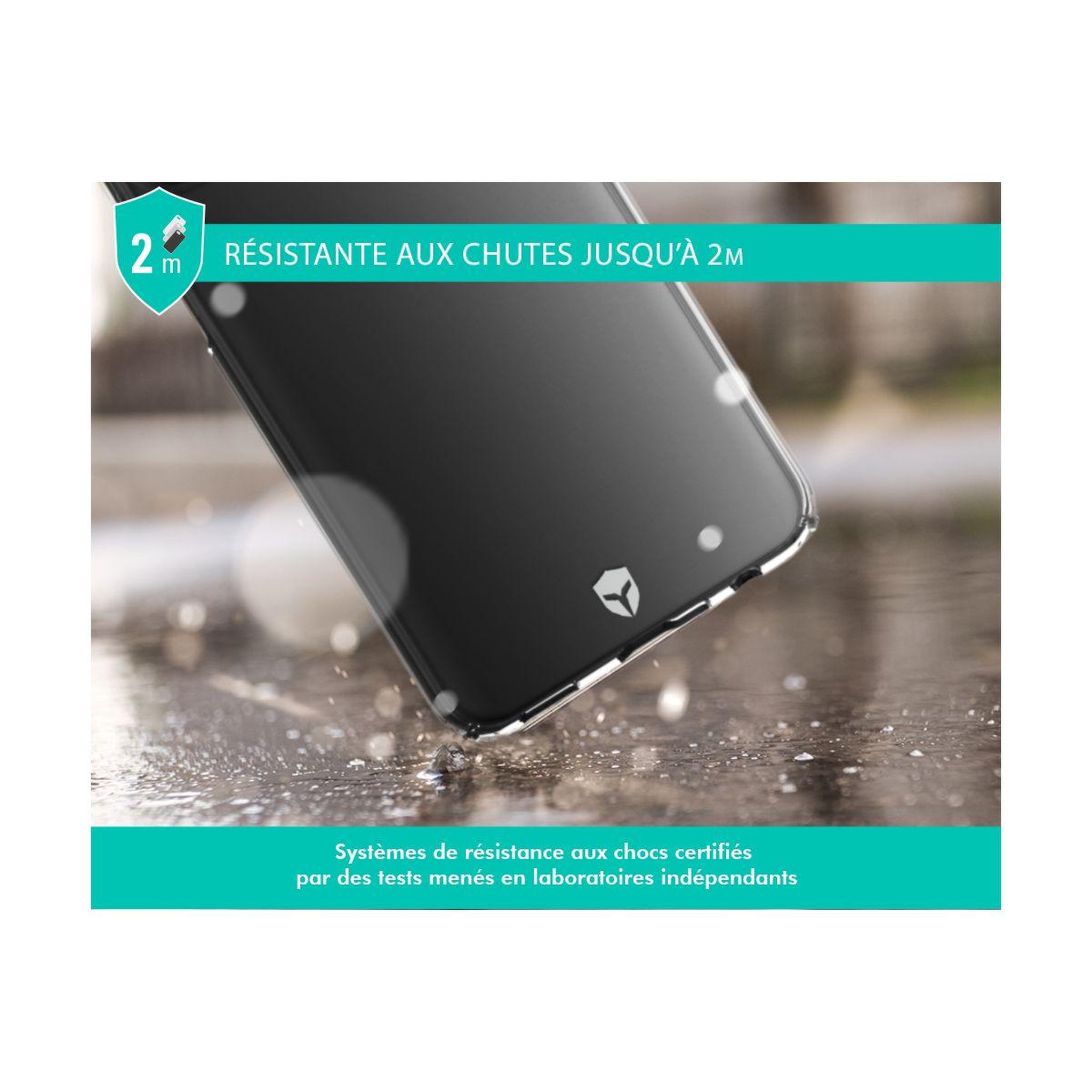Voir la diapositive 3 : FORCE CASE Coque samsung a15 4g/5g transparente