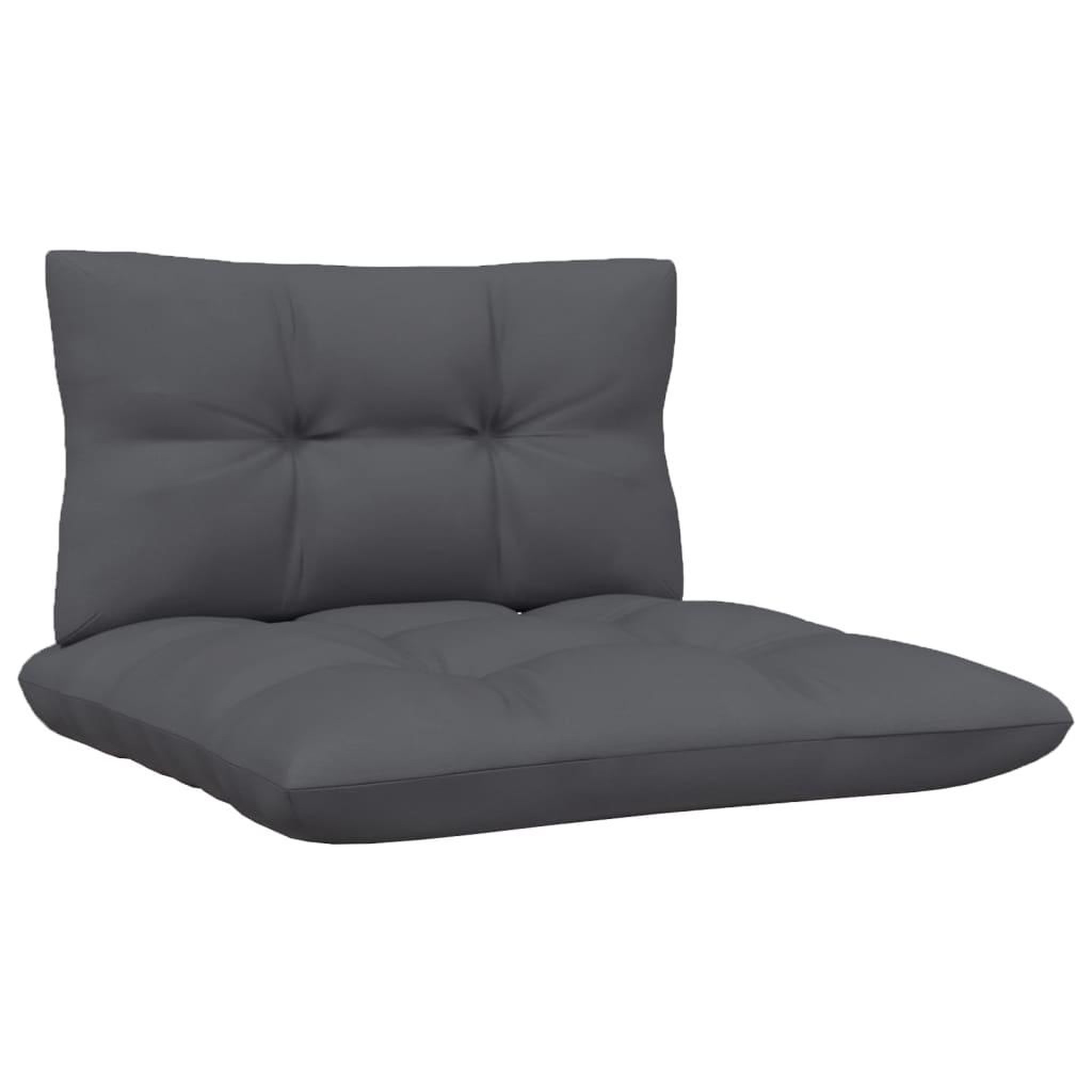 Voir la diapositive 5 : VIDAXL Salon de jardin 5 pcs avec coussins anthracite bois de pin