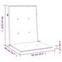 Voir la diapositive 6 : VIDAXL Coussins de chaise de jardin a dossier bas lot de 4 vert