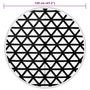 Voir la diapositive 6 : VIDAXL Tapis d'exterieur ARAKIL noir Ø120 cm PP