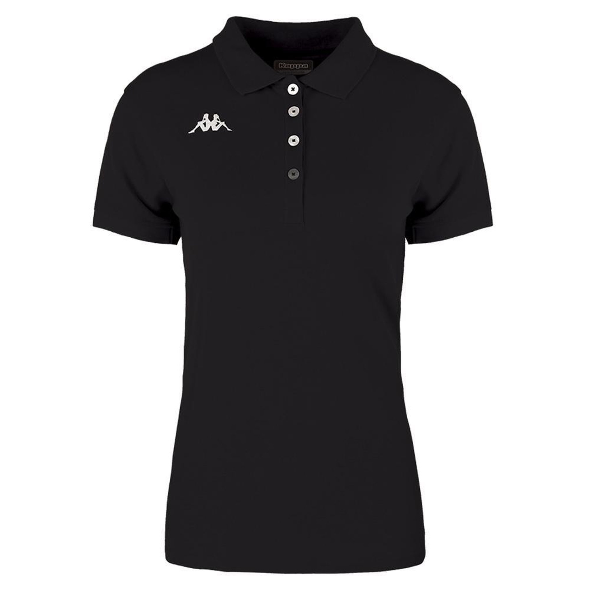 KAPPA Polo Noir Femme Kappa Menata. Coloris disponibles : Noir