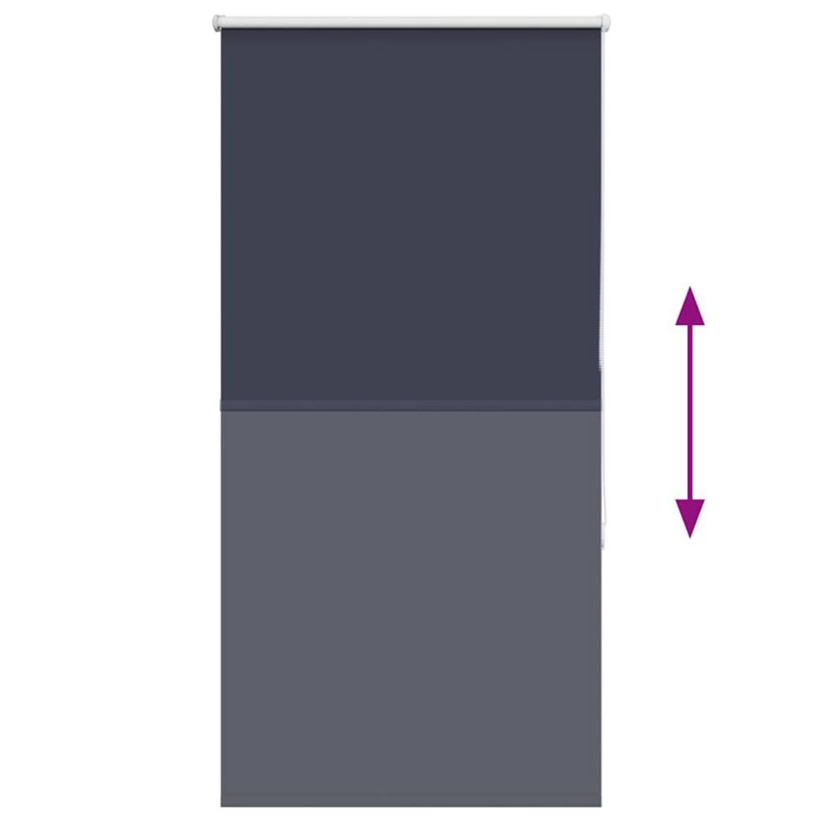 VIDAXL Store enrouleur occultant largeur du tissu 75,7 cm polyester