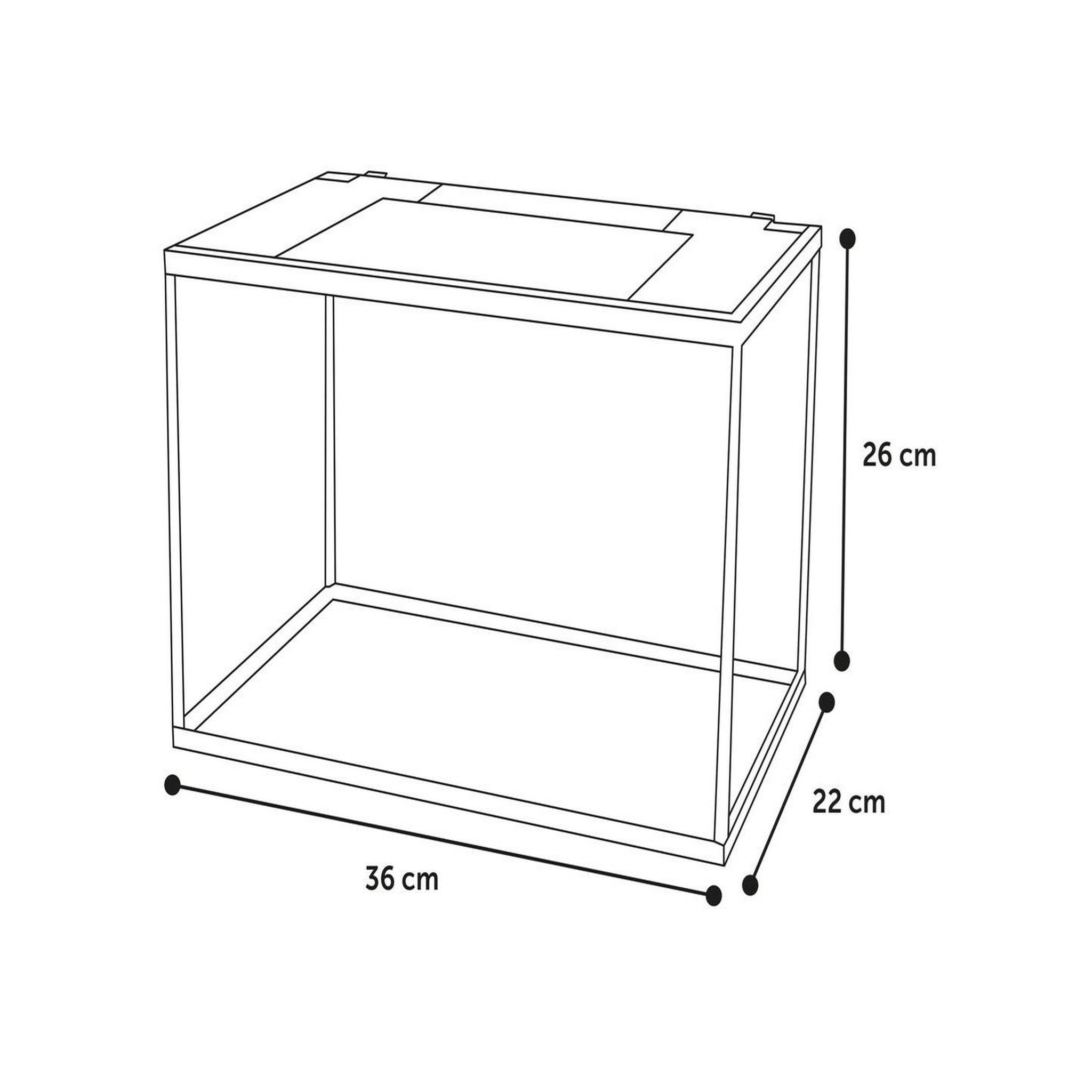 Voir la diapositive 5 : Eden Kit aquarium rectangulaire 16l avec filtre, gravier et épuisette