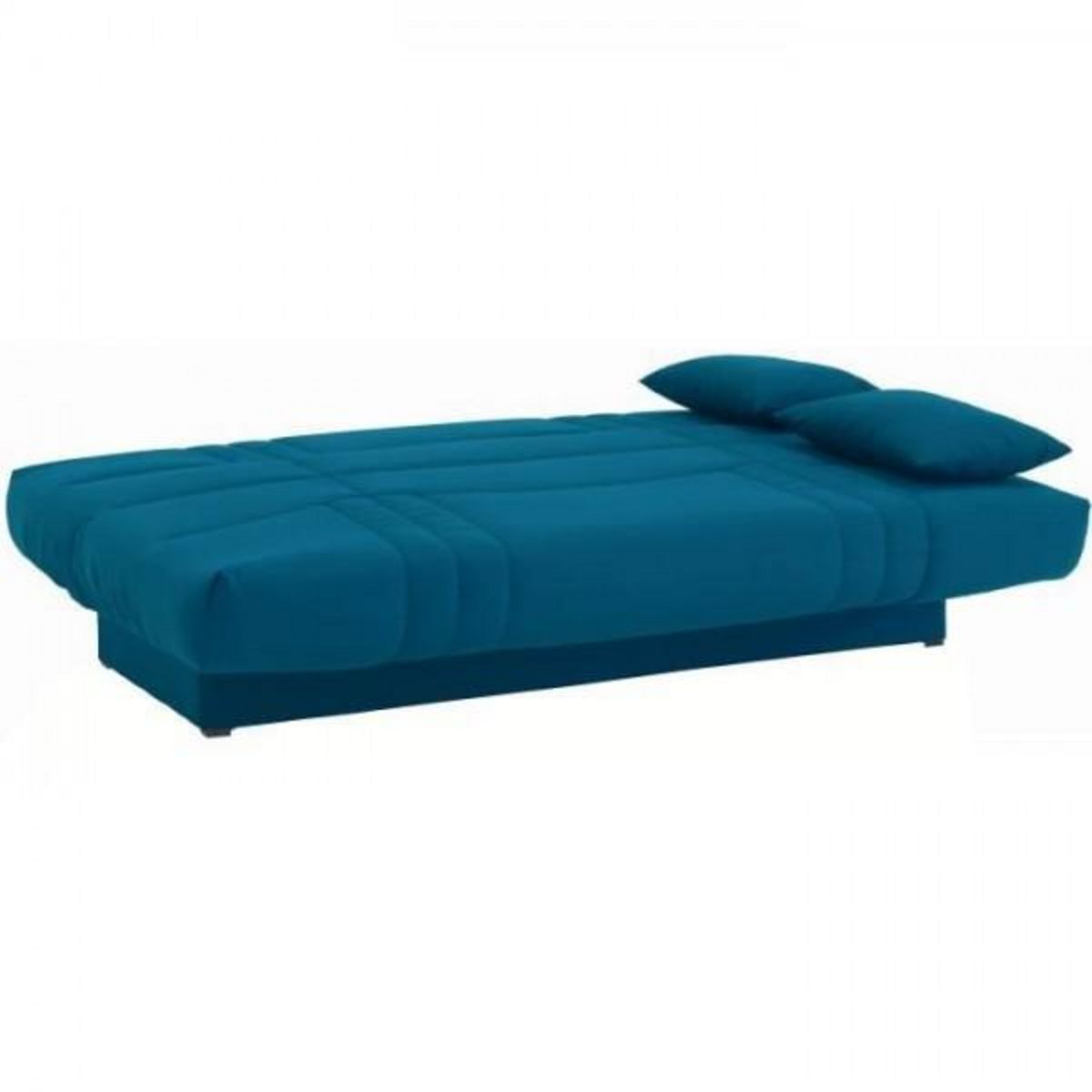 MARKET24 Banquette clic clac 3 places - Tissu bleu canard - Style Contemporain - L 190 x P92 cm - DREAM