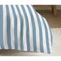 Voir la diapositive 4 : COTON PUR Pack complet housse de couette réversible pour lit 180 x 200 cm  King size  Anatole azur