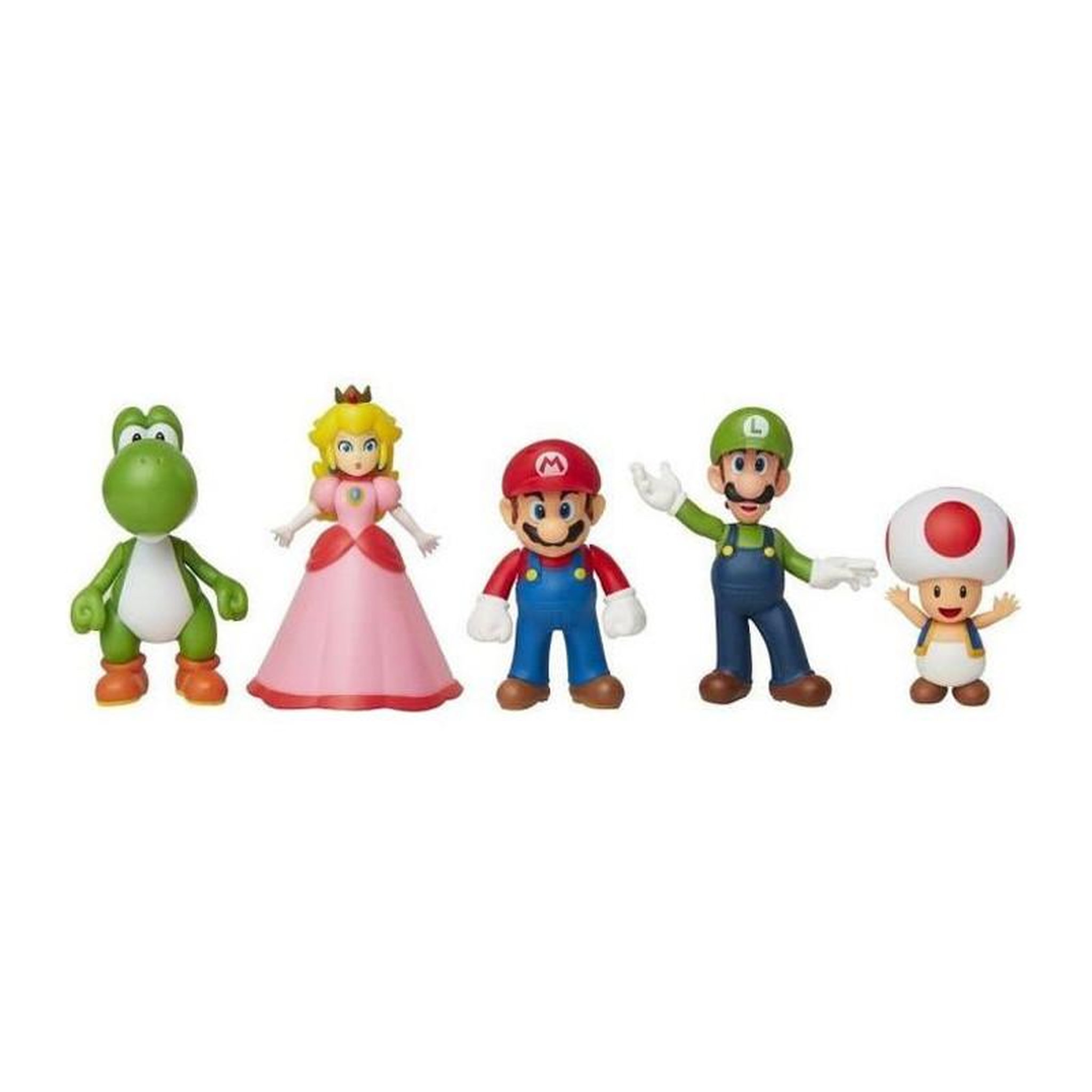 Jakks Pacific JAKKS PACIFIC - Pack de 5 Figurines - Super Mario Bros : Mario et ses Amis