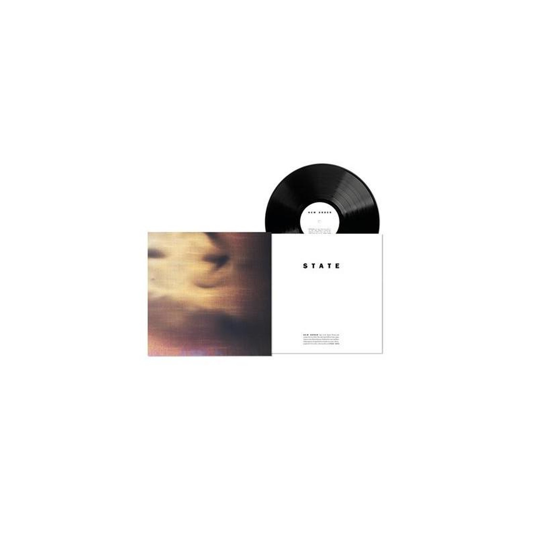 Disque vinyle édition limitée « state of the nation » en vinyle noir, pochette papier blanche avec