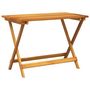 Voir la diapositive 2 : VIDAXL Table pliable de jardin 90x52,5x65 cm bois d'acacia solide