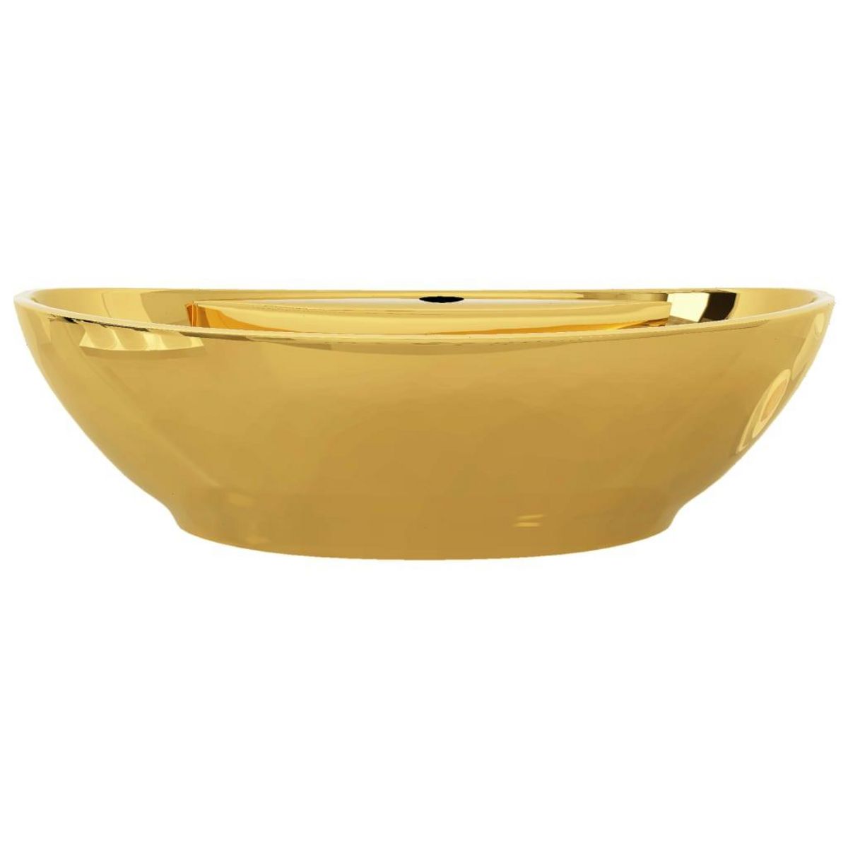 VIDAXL Lavabo avec trop-plein 58,5 x 39 x 21 cm Ceramique Dore