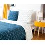 Voir la diapositive 3 : Home collection Parure housse de couette 100% microfibre 72gsm list
