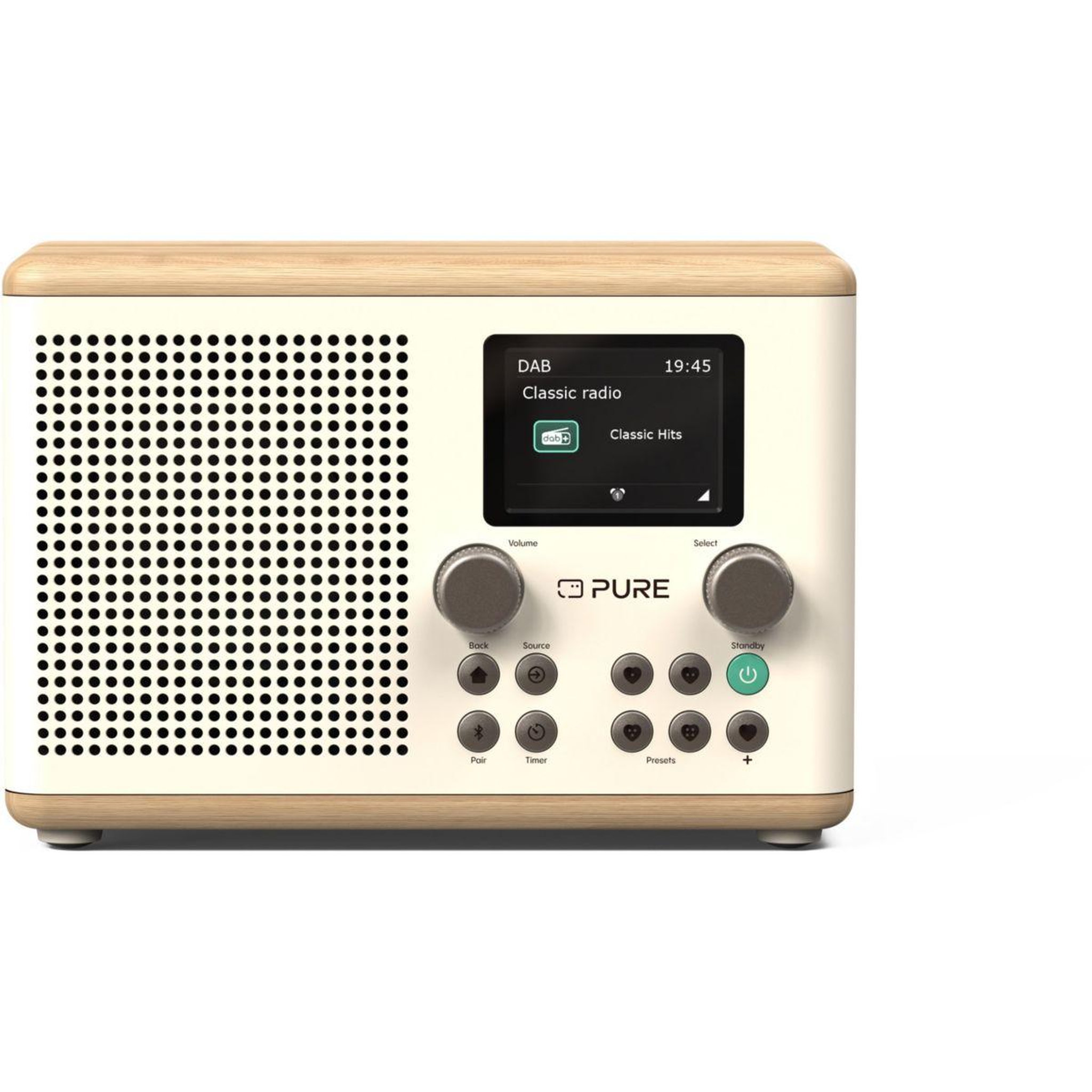 PURE Radio DAB Classic H4 Cotton White