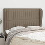 Voir la diapositive 1 : VIDAXL Tete de lit avec oreilles Taupe 147x23x118/128 cm Tissu