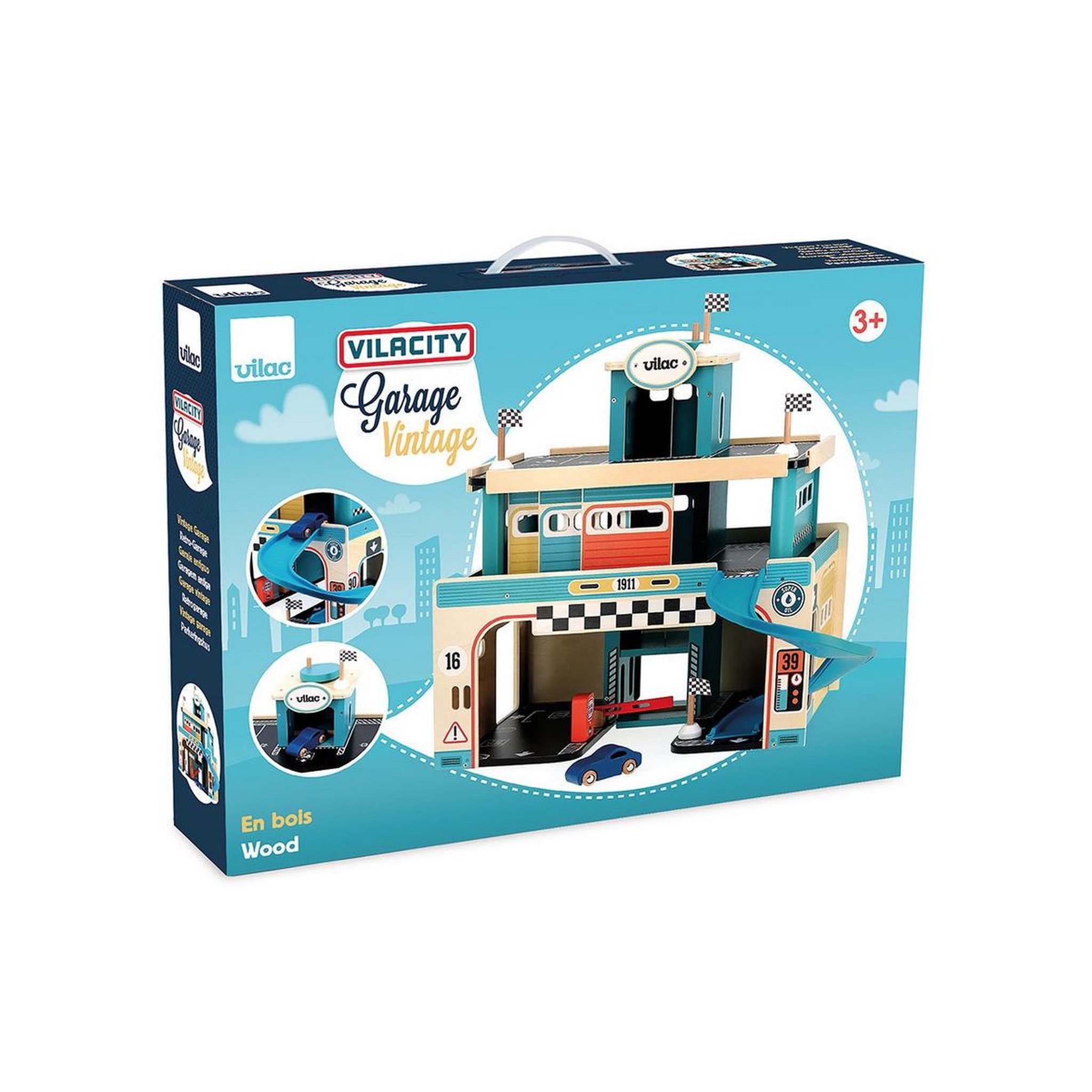 Vilac Garage en bois vintage, ity