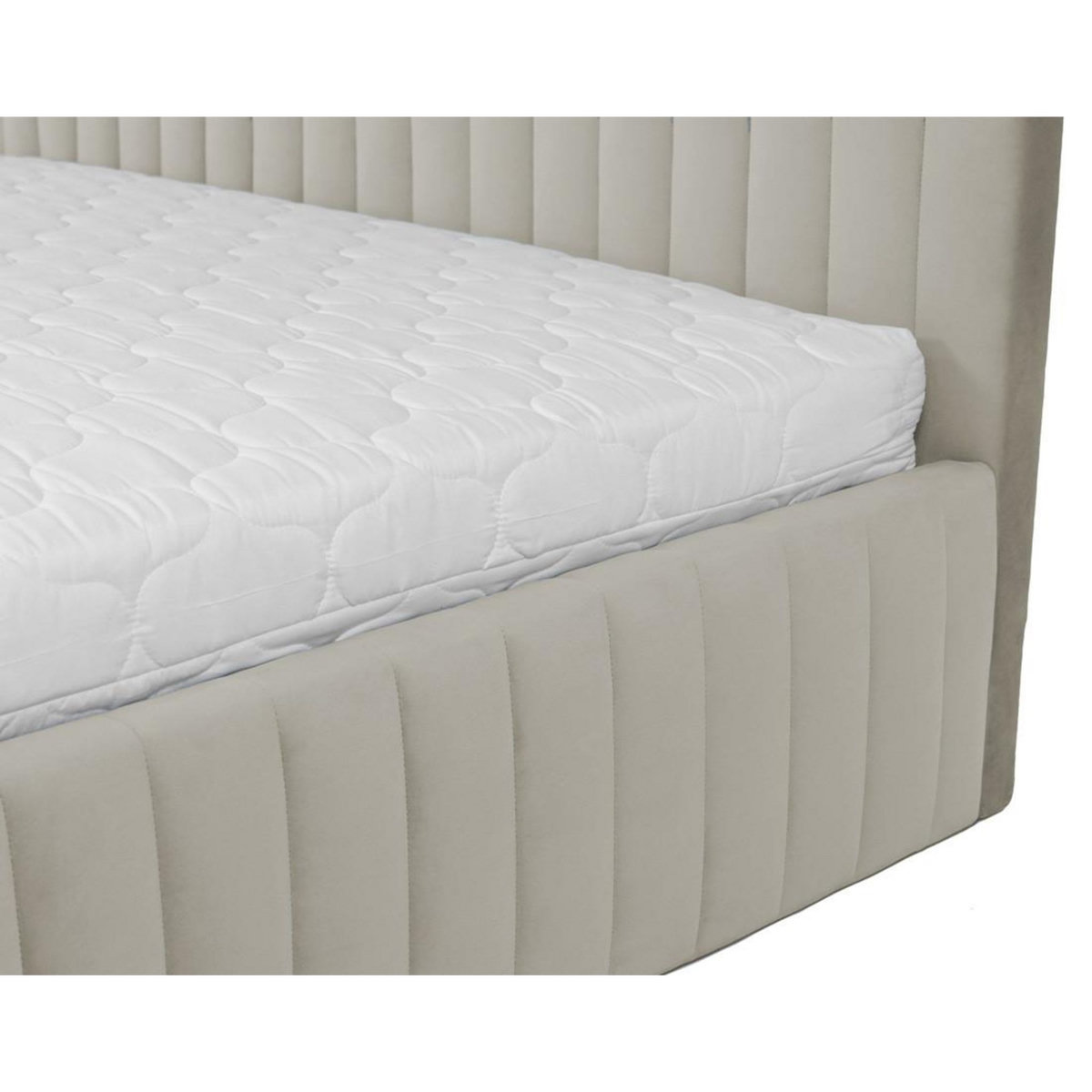 BEST MOBILIER Stuart - lit coffre - 180x200 cm - sommier inclus - en velours