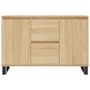 Voir la diapositive 5 : VIDAXL Buffet chene sonoma 104x35x70 cm bois d'ingenierie